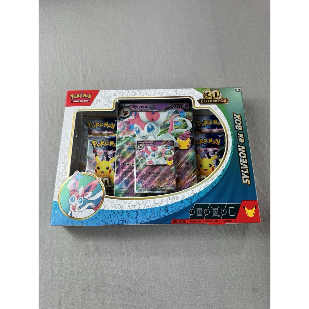 Pokemon TCG 30th Anniversary Celebration Sylveon EX Box Oversized Sealed NEW